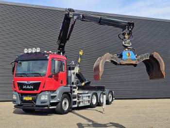 TGS 35.430 8x4-4 BL / HAAKARM + Z KRAAN / CRANE